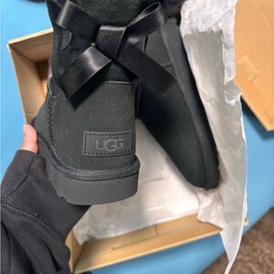 UGG Women's Black Ribbon Winter Boots